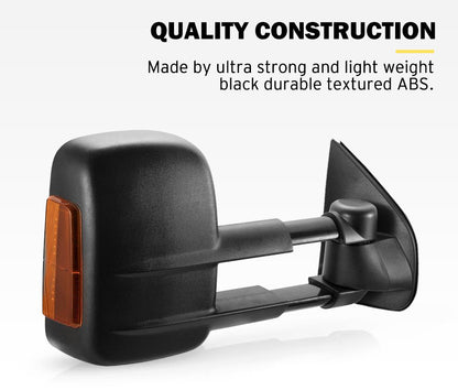 Towing Extendable Side Mirrors for Holden Colorado 2012 - ON